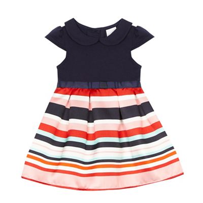 Baby girls' multi-coloured striped dress
